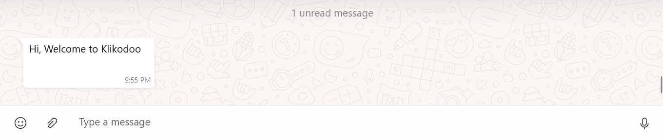 Received WhatsApp Message