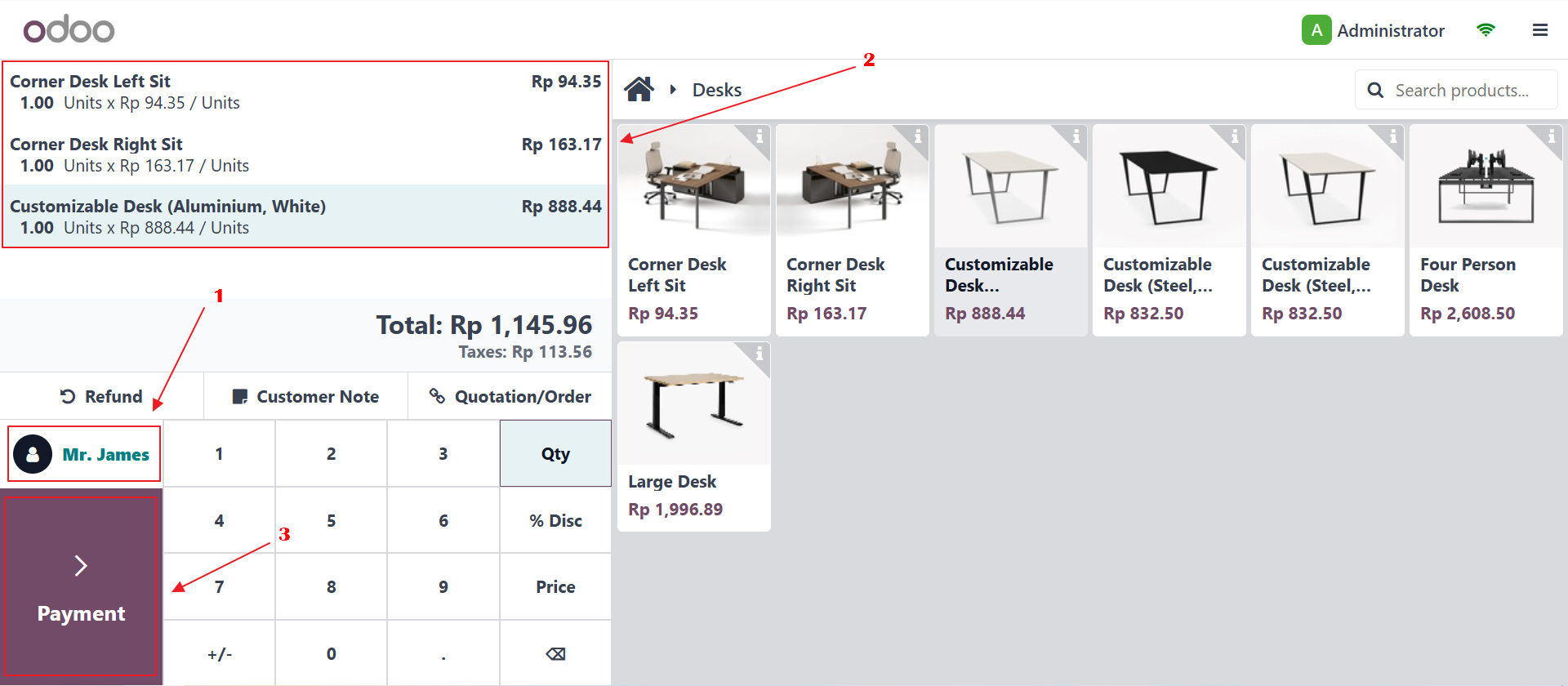 Point of Sale start selling