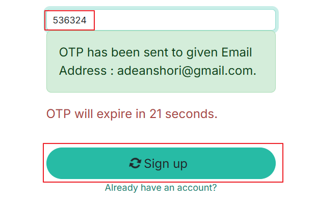 Email Verification
