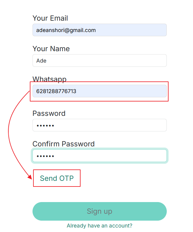 Sign Up Form